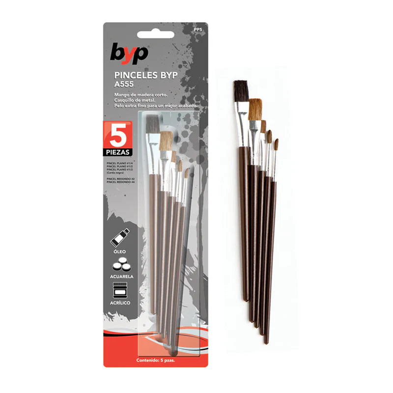 PINCEL 5 PZAS MOD. A555