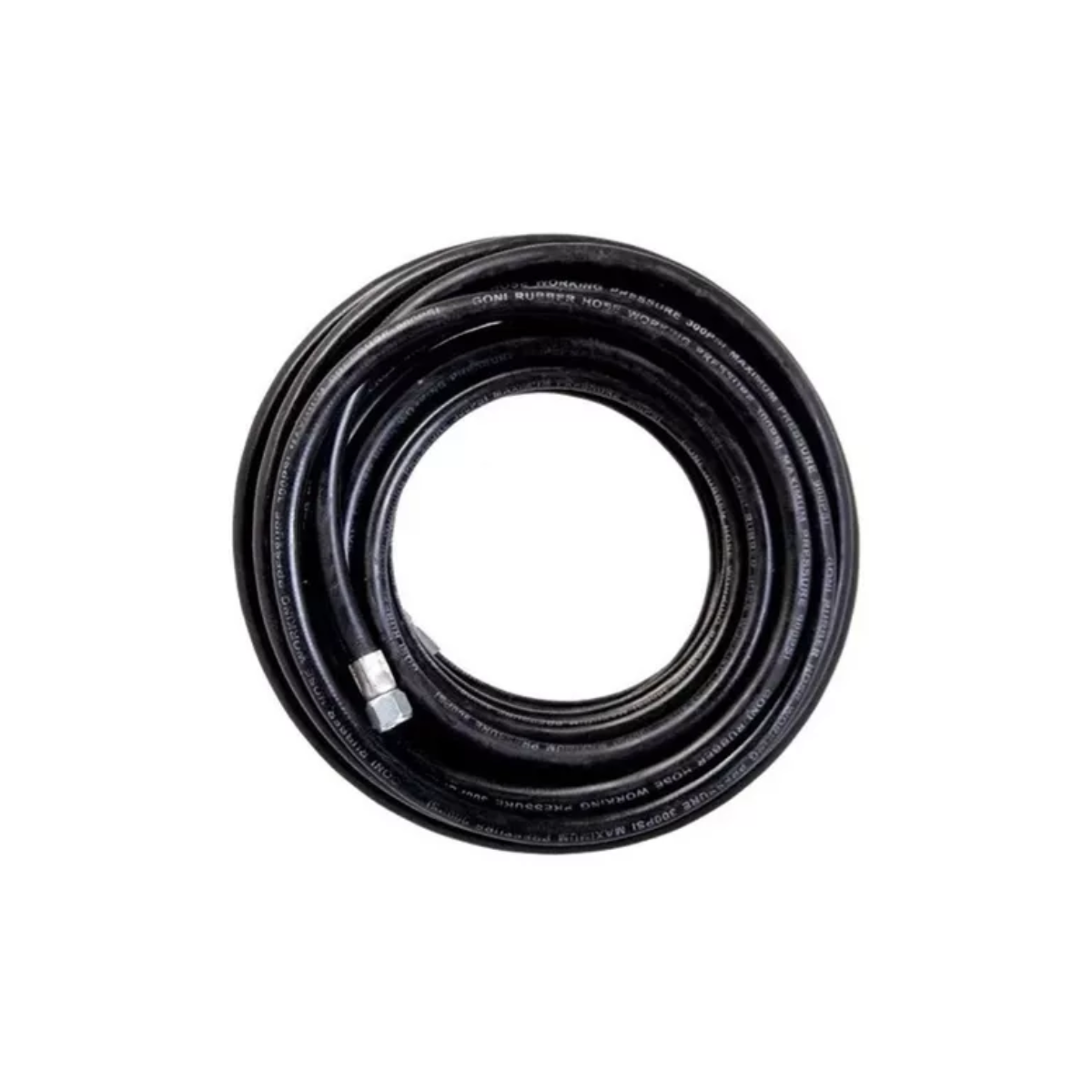 MANGUERA DE 10 MTS. DIÁMETRO 3/8" CONEXIÓN DE 1/4" ACOPLADOR MACHO ( 300 PSI )