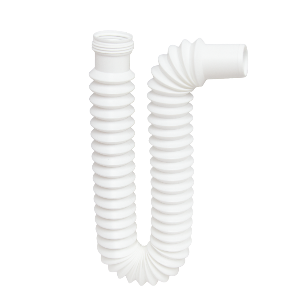 EXTENSIÓN TRAMPA FLEXIBLE ROSCADA DE 80 CM PARA LAV. Y FREG.