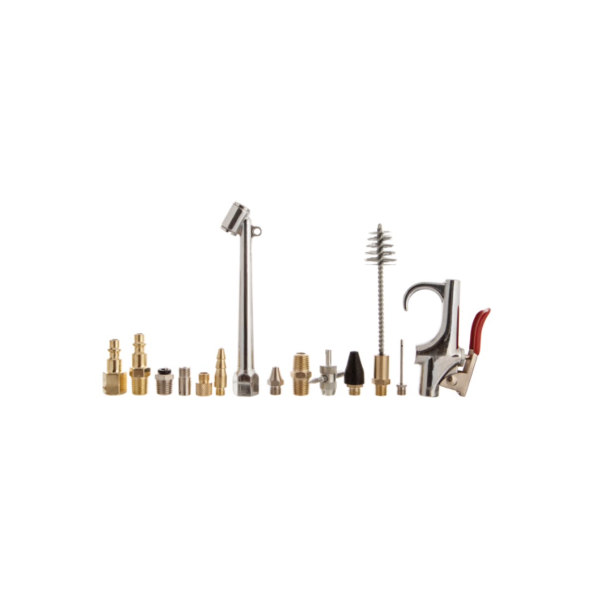 JUEGO DE18 PIEZAS DE ACCESORIOS NEUMÁTICOS