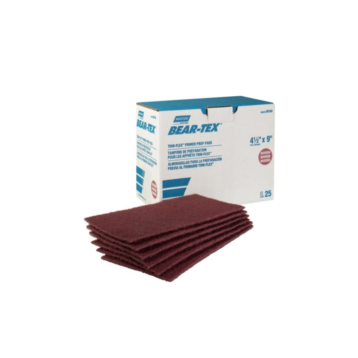 Almohadilla Bear-Tex 6x9in 152x229mm Muy Fino Marrón PC BX