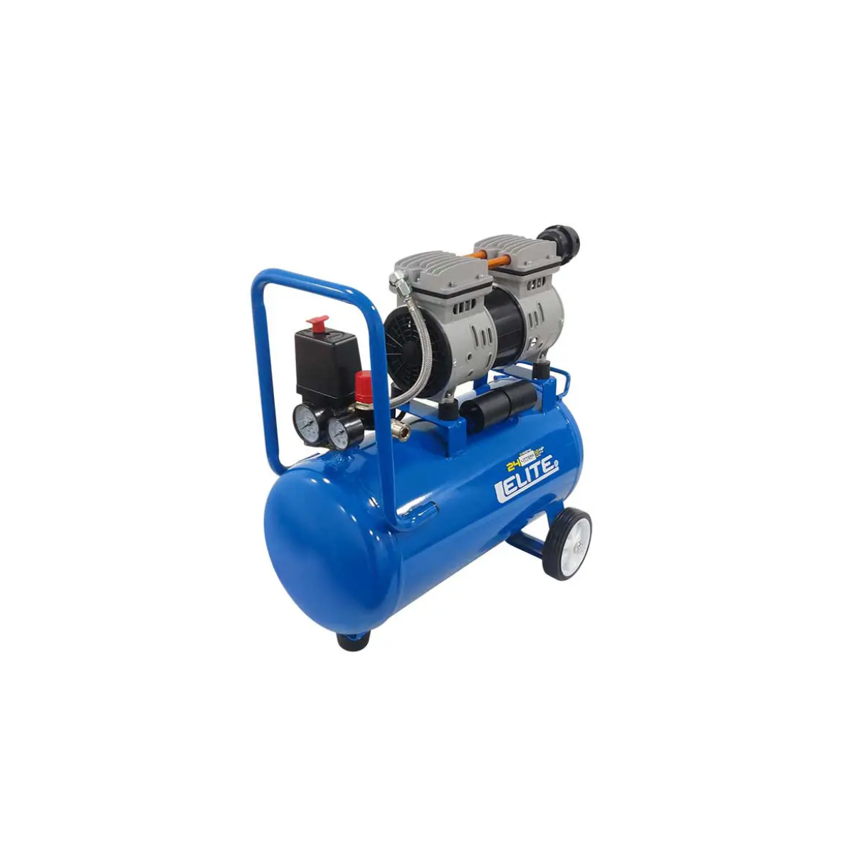 COMPRESOR LIBRE DE ACEITE SILENCIOSO 1HP 24L