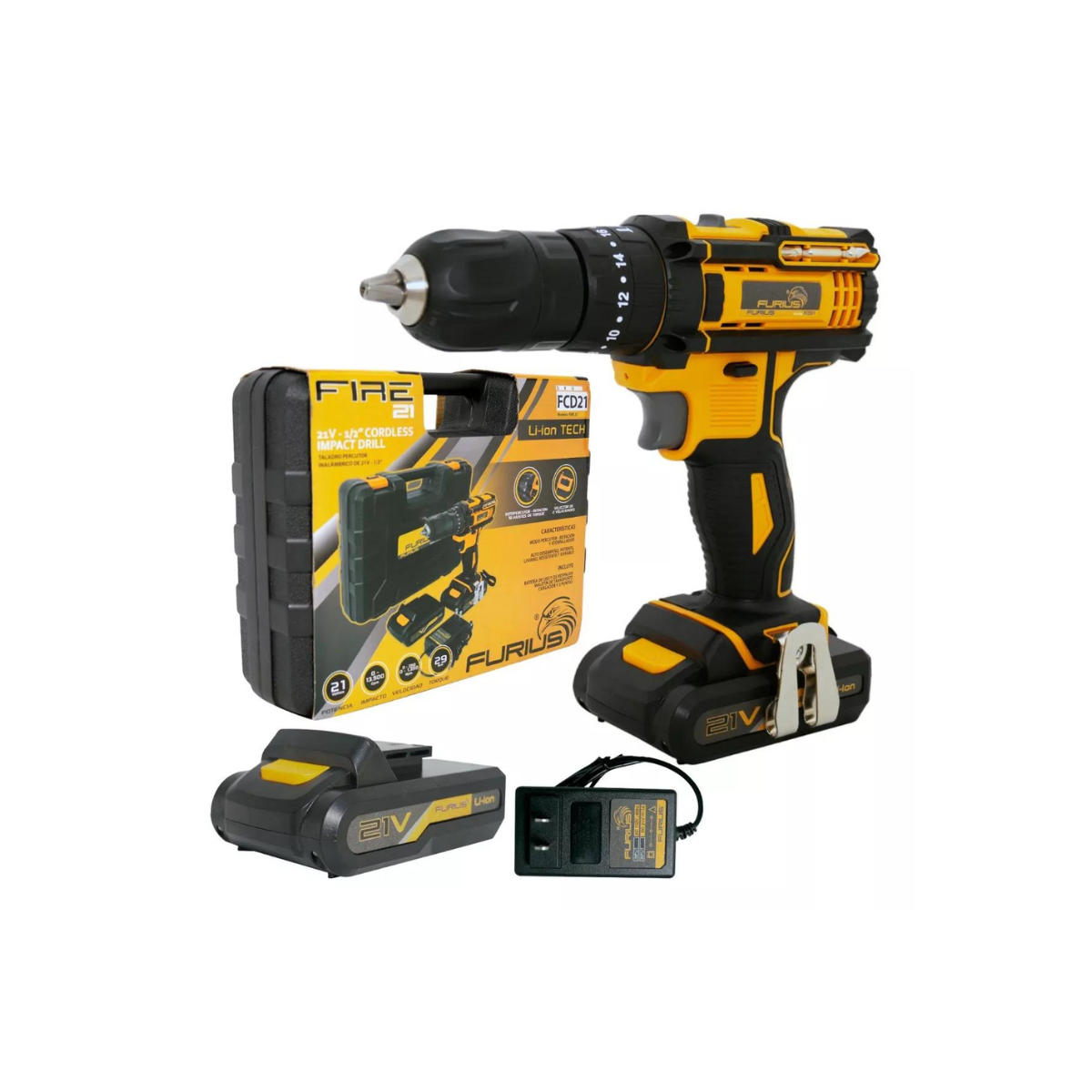 TALADRO PERCUTOR/ATORNILLADOR INALÁMBRICO