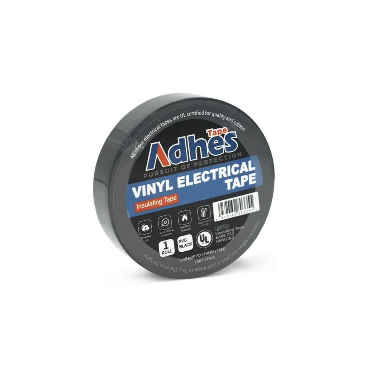 ADHES CINTA DE AISLAR ELECTRICA NEGRO BRILLANTE