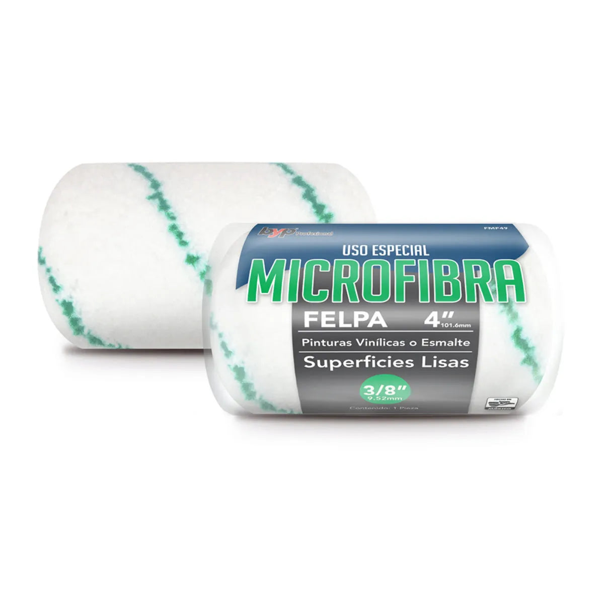 FELPA 4" MICRO FIBRA 4" X 3/8" VERDE