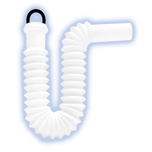 EXTENSION-TRAMPA FLEXIBLE DE 1 1/4" TIPO P EXT. DE 55 CM PARA LAVABO