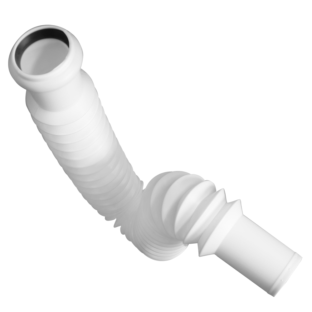 EXTENSION-TRAMPA FLEXIBLE DE 1 1/4" TIPO P EXT. DE 55 CM PARA LAVABO