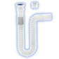 EXTENSION TRAMPA FLEXIBLE UNIVERSAL DE 80 CM