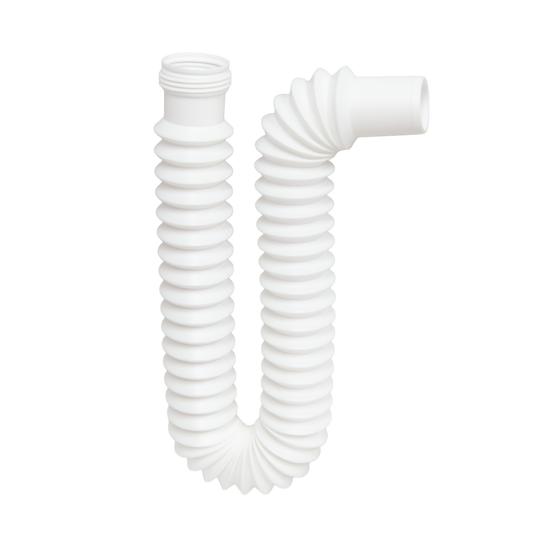 EXTENSIÓN TRAMPA FLEXIBLE ROSCADA DE 80 CM PARA LAV. Y FREG.