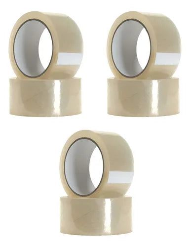 ADHES CINTA EMPAQUE ACRILICA TRANSPARENTE 48mm X 50m 50mµ ACRILICO