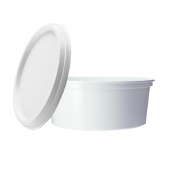 Envase de Blanco PLASTICO con tapa
