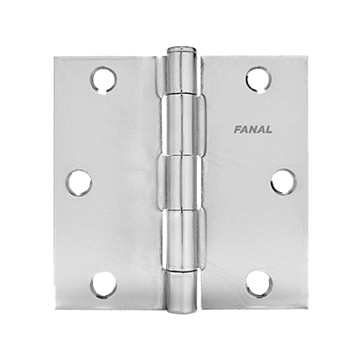 Bisagra 3 latonada con tornillo