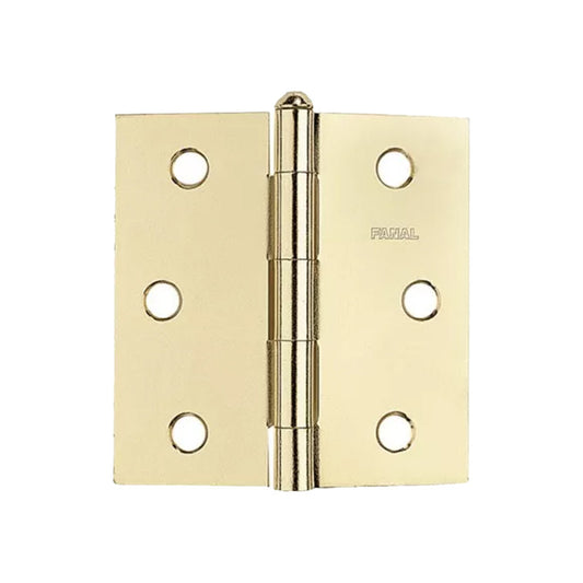 Bisagra 3 latonada con tornillo