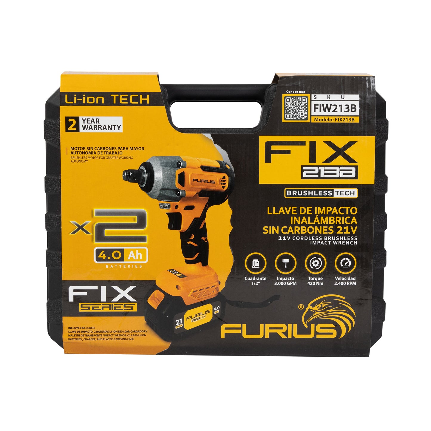 LLAVE DE IMPACTO FURIUS 420NM