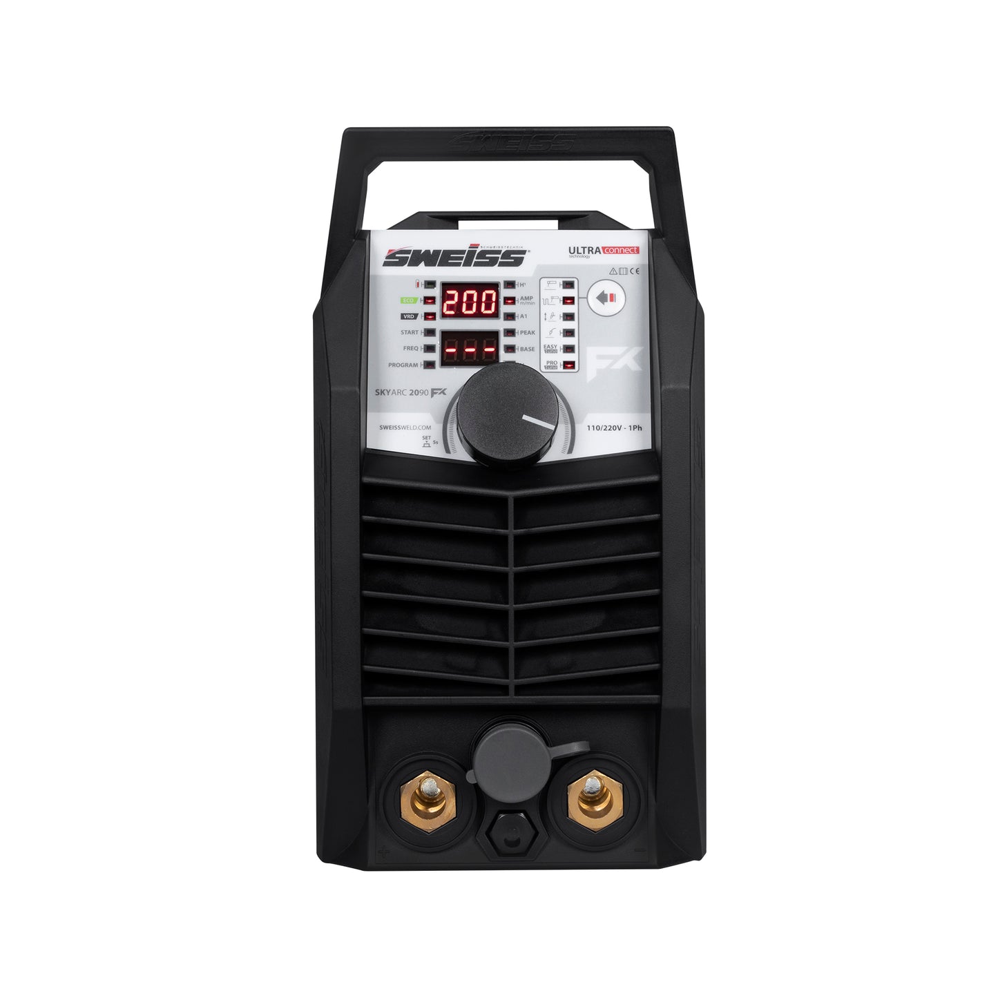 SOLDADOR INVERSOR SWEISS SKYARC 2090 FX HEAVY DUTY 200A ULTRACONNECT 110/220V